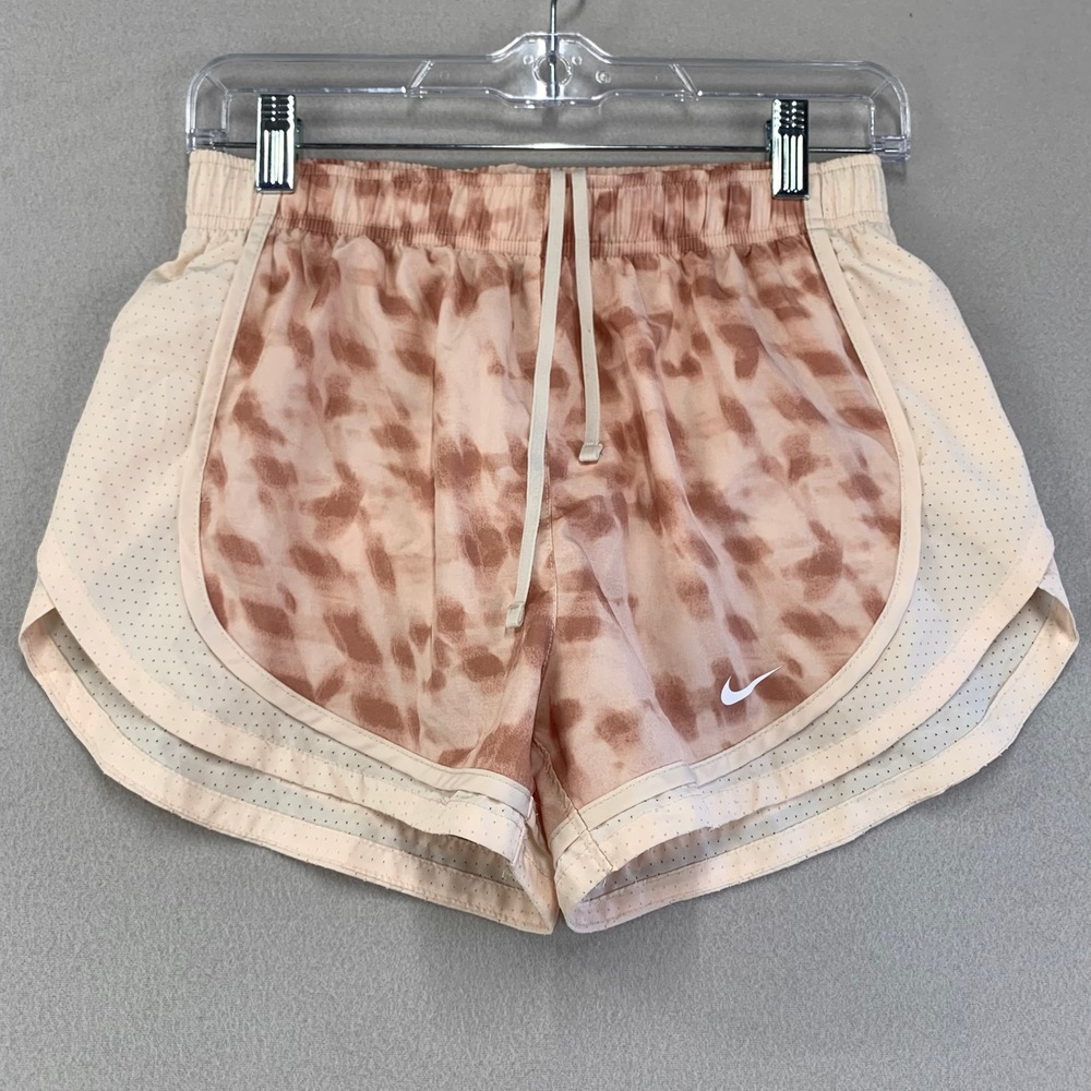 Nike Dri Fit Athletic Shorts Womens S Pink Tie Dye‎ Performance Running Yoga